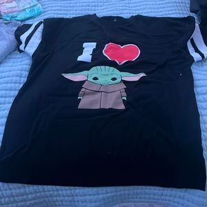 I heart baby yoda t shirt